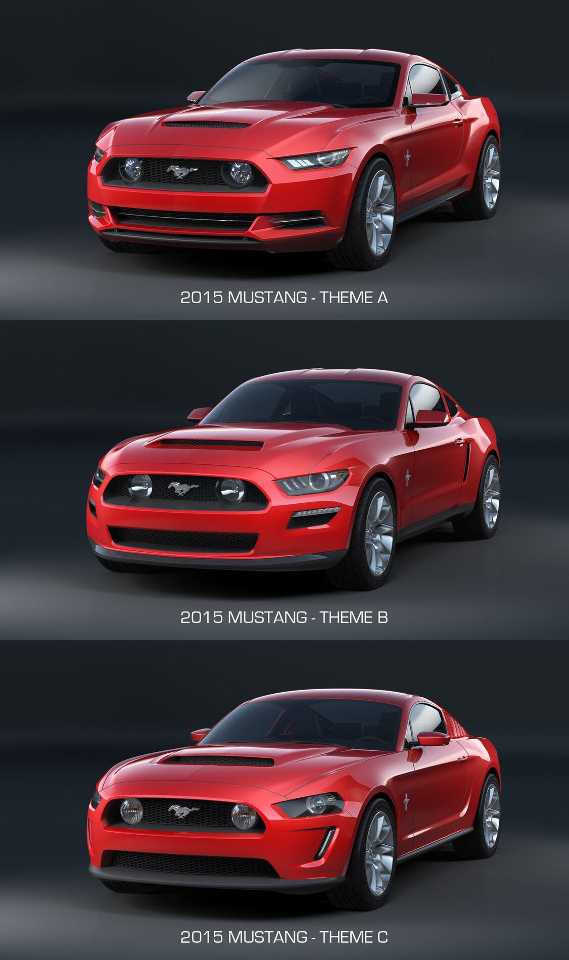 S650 Mustang S650 2023 Mustang (7th Gen) Lead Designer Revealed 04-2015-Ford-Mustang-Design-Theme-Comparison-Front-end (1)