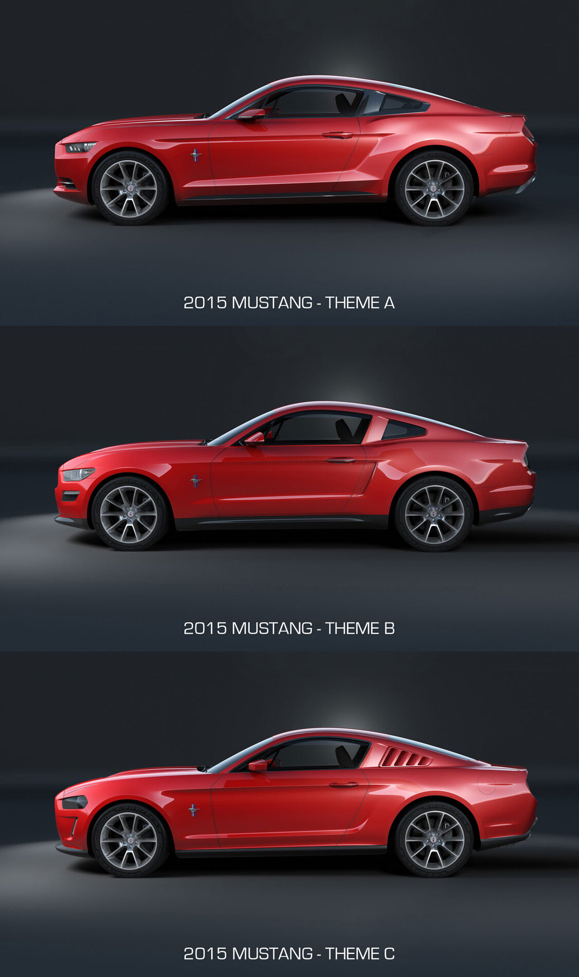 S650 Mustang S650 2023 Mustang (7th Gen) Lead Designer Revealed 04-2015-Ford-Mustang-Design-Theme-Comparison-Profile (2)