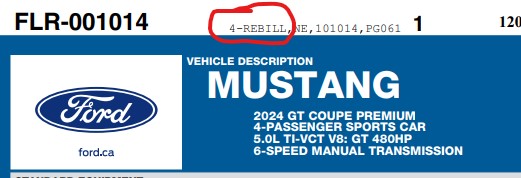 S650 Mustang What is the difference between Normal and Rebill? 1