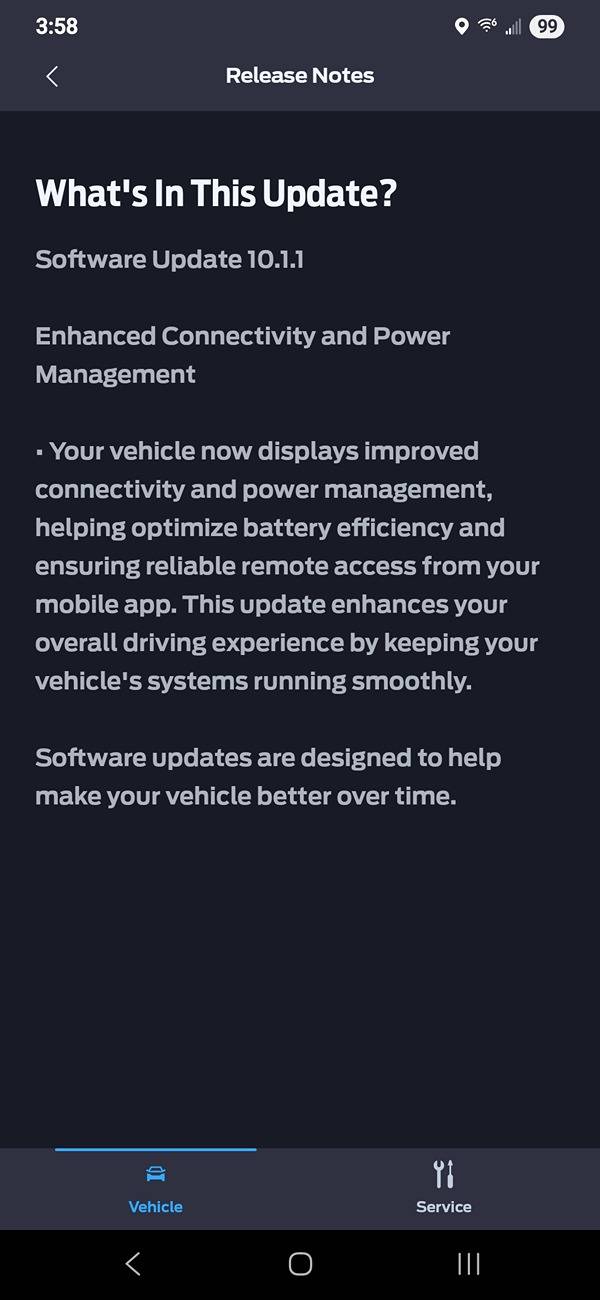 S650 Mustang "Location" not working on FordPass android app after latest software update 10.1.1 on DarkHourse 1000011488