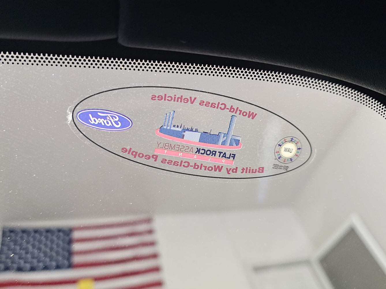 S650 Mustang Flat Rock sticker on w/s 1000012989