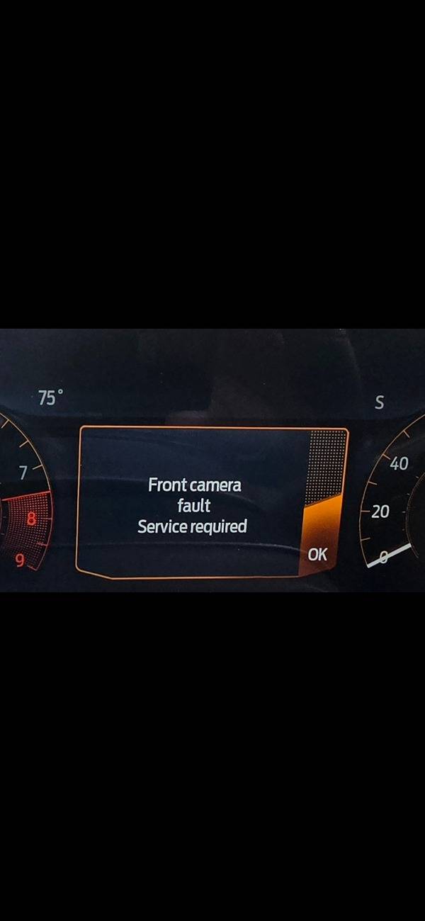 S650 Mustang Front camera fault service requested? 1000013570