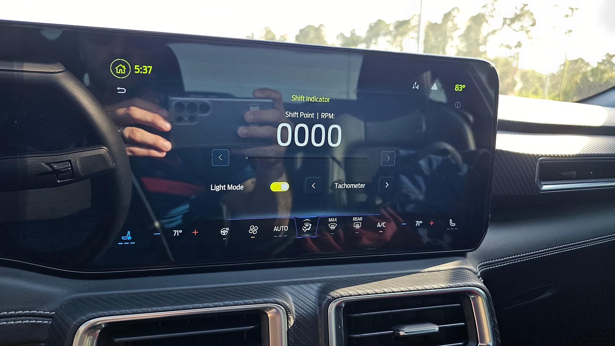 S650 Mustang Shift indicator keeps resetting 1000045766