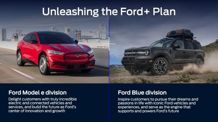 S650 Mustang Ford Announces Separate "Model e" EV Division and "Ford Blue" Internal Combustion Division 1646222222909-