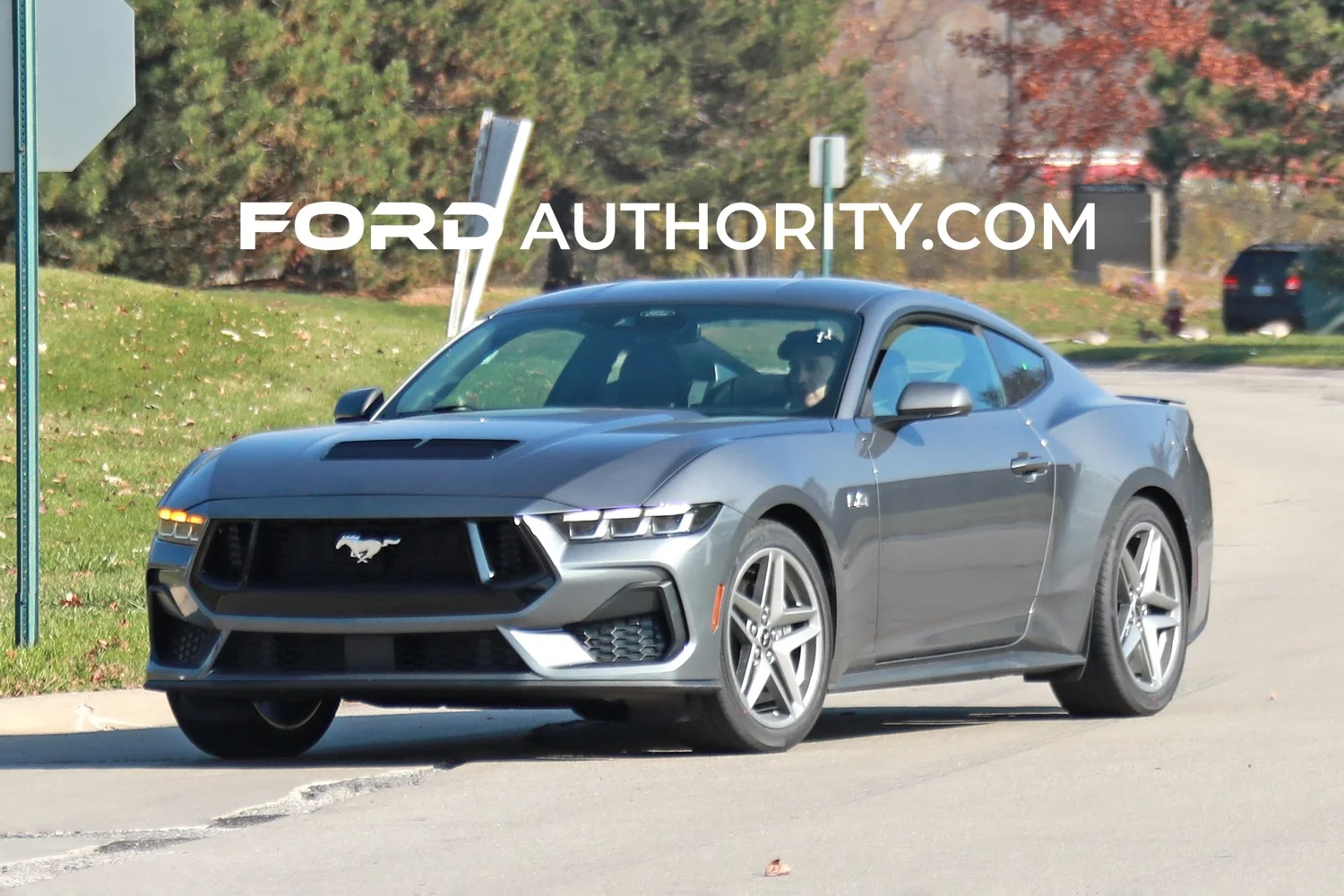 S650 Mustang Gray S650 Mustang GT spotted on road 1668285132730