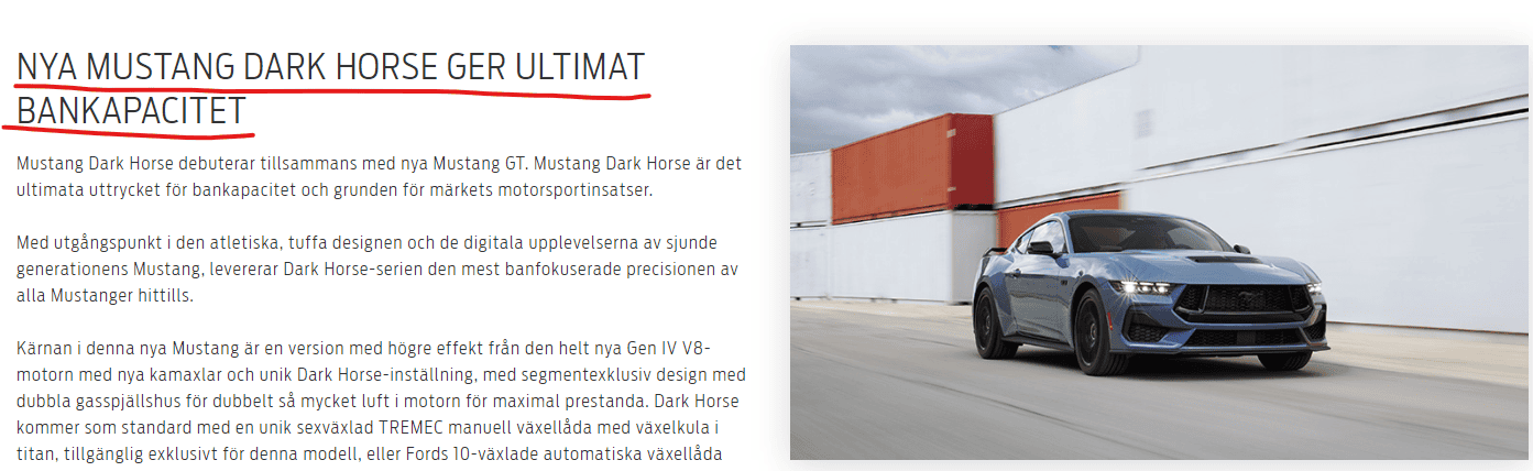 S650 Mustang Small details for the S650 Mustang via monthly Ford Europe Report 1670580771390