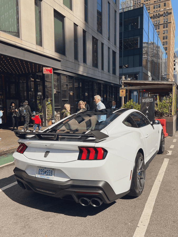 S650 Mustang NYIAS: Dark Horse Mustang (Blue Ember) & Engine Bay FIRST Look + 2024 Mustang GT Convertible 1680711900688
