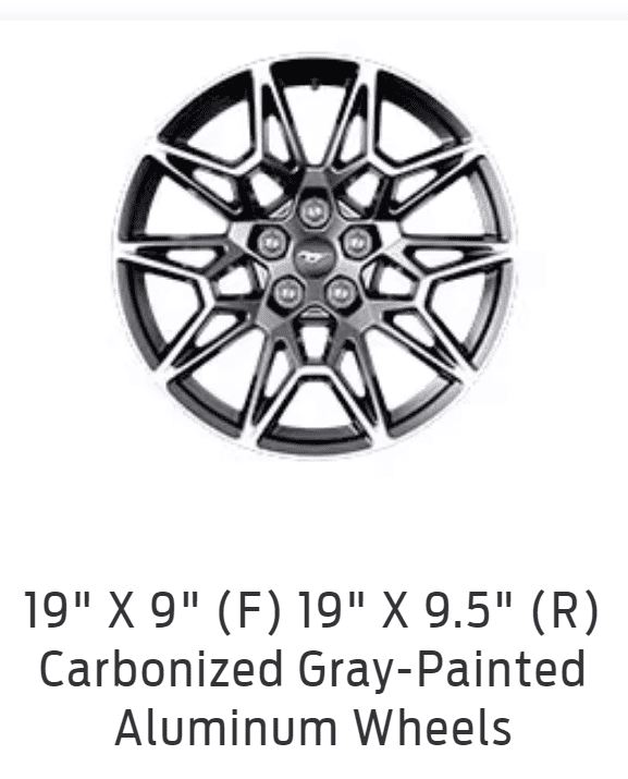 S650 Mustang Still confused on wheels gt premium with PP 1687967770193