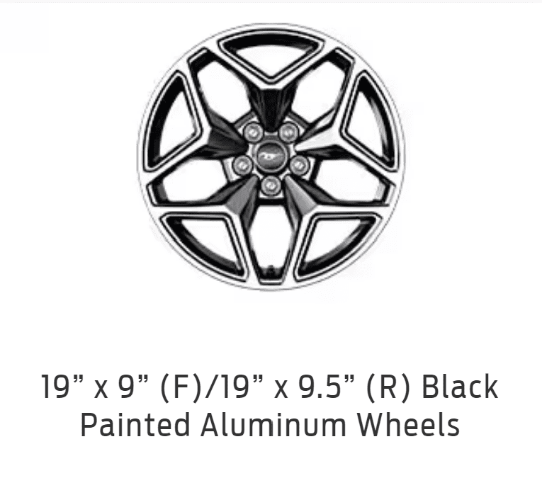 S650 Mustang Still confused on wheels gt premium with PP 1687967873982