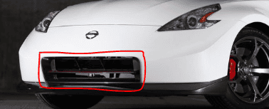 S650 Mustang DH Front Bumper - Unpainted Portions 1688763400139