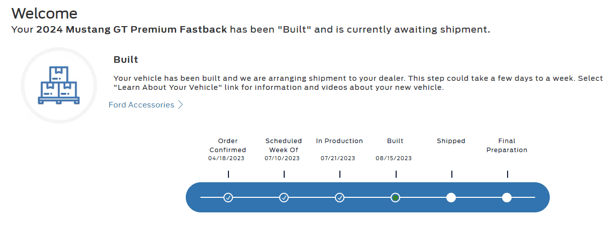 S650 Mustang BUILT & SHIPPED !! Tracker update 2023: What's your status? 1692186682266