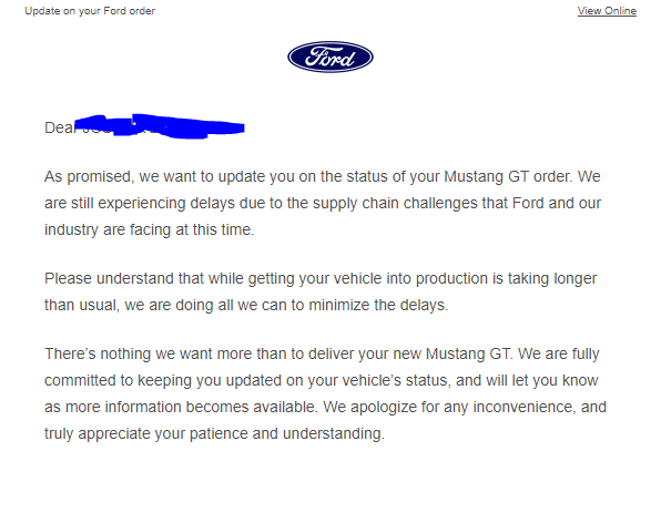 S650 Mustang Setting an ultimatum for ford. 1695280649207