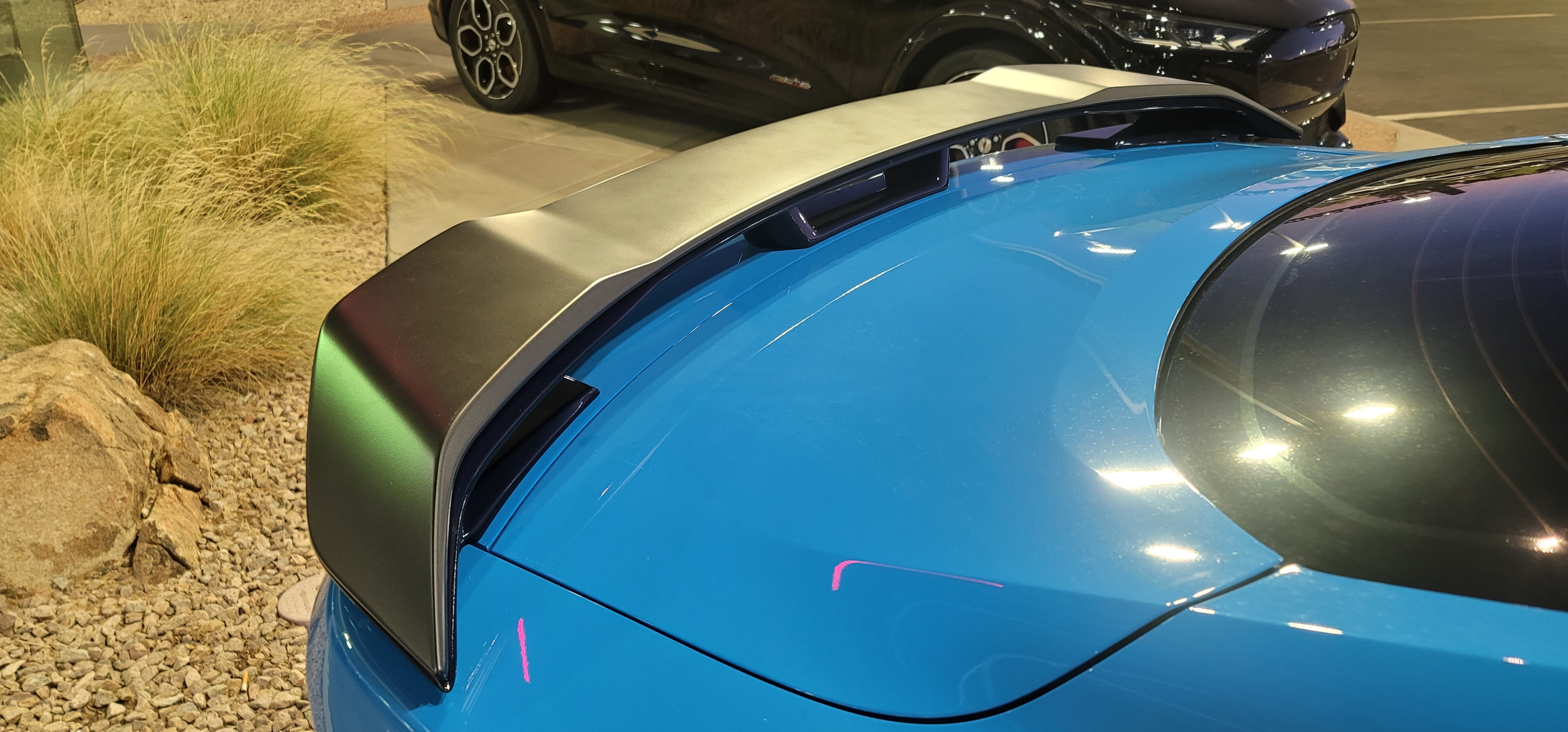 S650 Mustang Is the Dark Horse base spoiler the same as the HP spoiler? 1695733402677