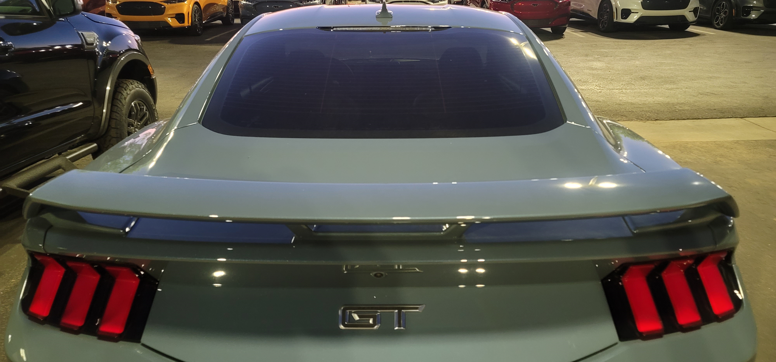 S650 Mustang Is the Dark Horse base spoiler the same as the HP spoiler? 1695733583384