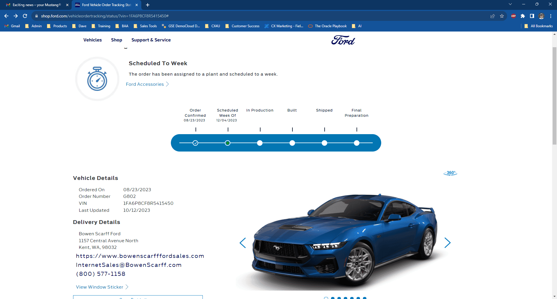 S650 Mustang BUILT & SHIPPED !! Tracker update 2023: What's your status? 1697120972264