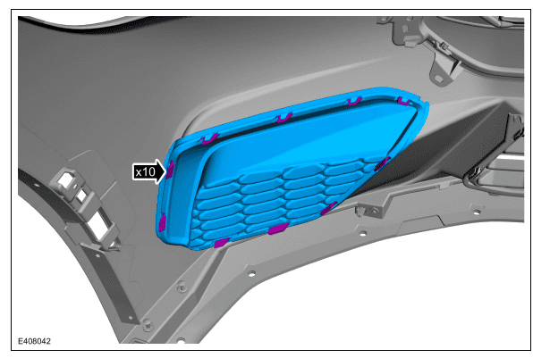 S650 Mustang Corner grille reinstall 1697360855463