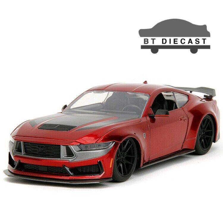 S650 Mustang First S650 2024 Ford Mustang Diecast! 1/18 Dark Horse in Carbonized Gray 1702746176009
