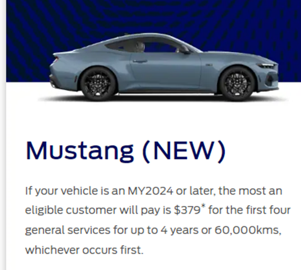 S650 Mustang MY24 Mustang SERVICE PLAN 1703648813515
