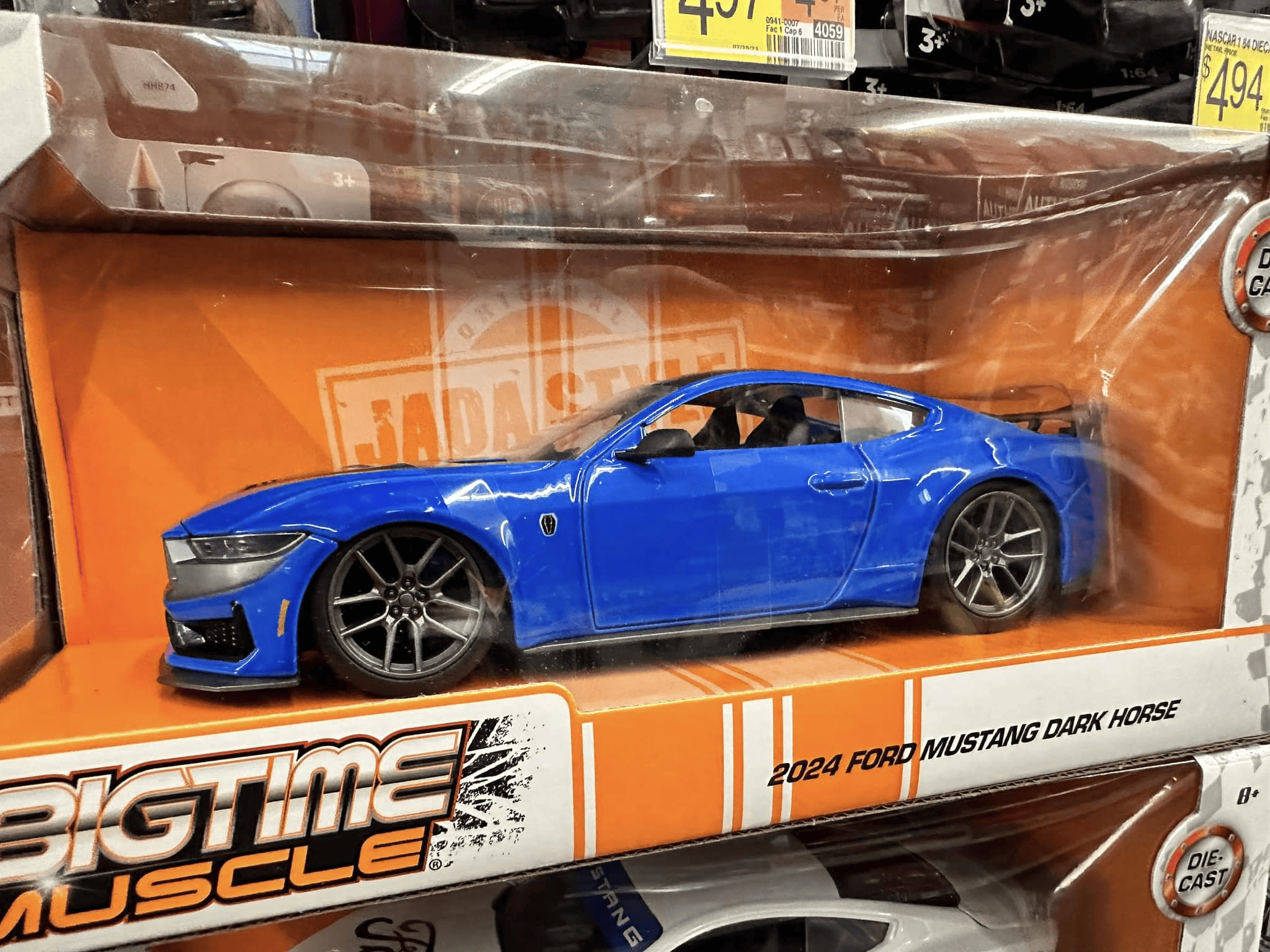 S650 Mustang First S650 2024 Ford Mustang Diecast! 1/18 Dark Horse in Carbonized Gray 1705377097198