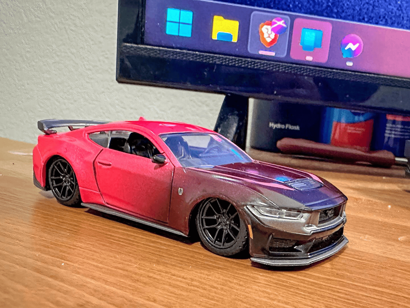 S650 Mustang First S650 2024 Ford Mustang Diecast! 1/18 Dark Horse in Carbonized Gray 1714247584658-kl