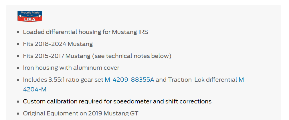 S650 Mustang How did Steeda put 4.09 gears in a S650 that has no access to tuning? 1714500780586-j2