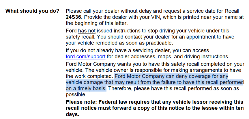 S650 Mustang Ford Asks Mustang Owners To Swap Engine Head 1718545003944-z1