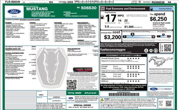 S650 Mustang Received my window sticker! 1725886744498-am