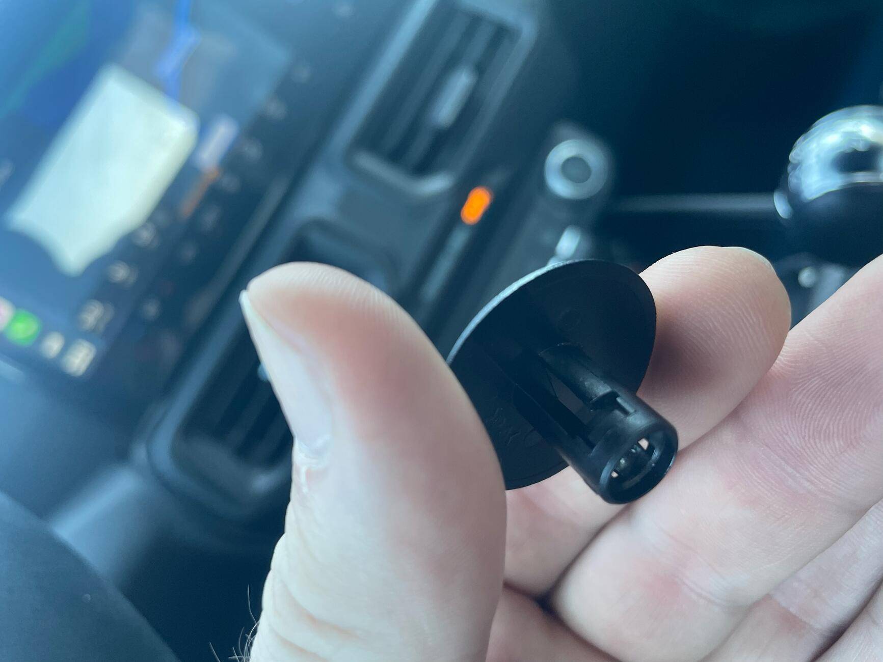 S650 Mustang Any idea where this plastic cap is from? 1729527791216-vw