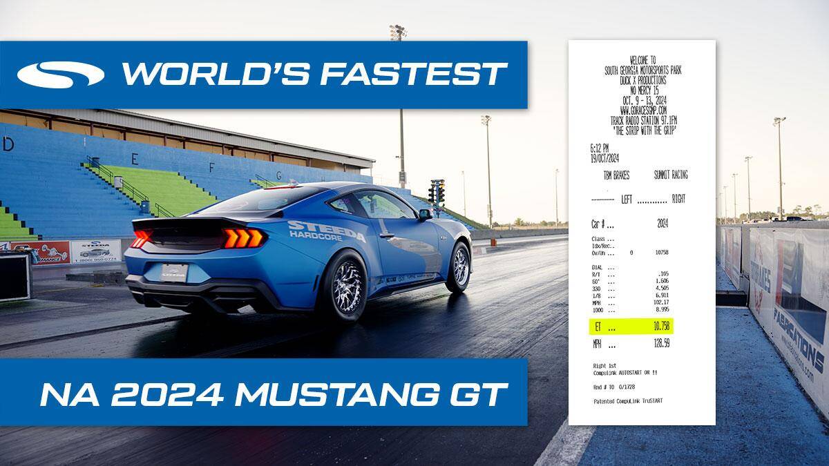 S650 Mustang --UPDATE-- Steeda’s 2024 “Silver Bullet 2.0” Mustang Drag Car Once Again Claims World Record for Fastest 2024 Naturally Aspirated Mustang GT 1729685065589-7z