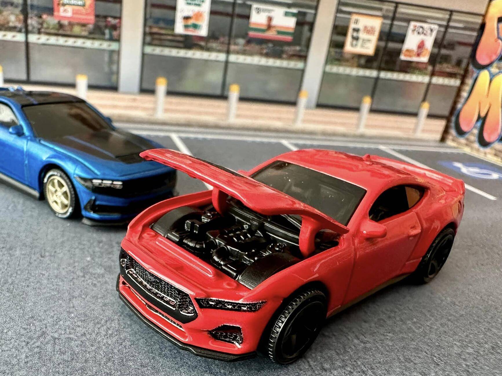 S650 Mustang First S650 2024 Ford Mustang Diecast! 1/18 Dark Horse in Carbonized Gray 1731529710105-3o