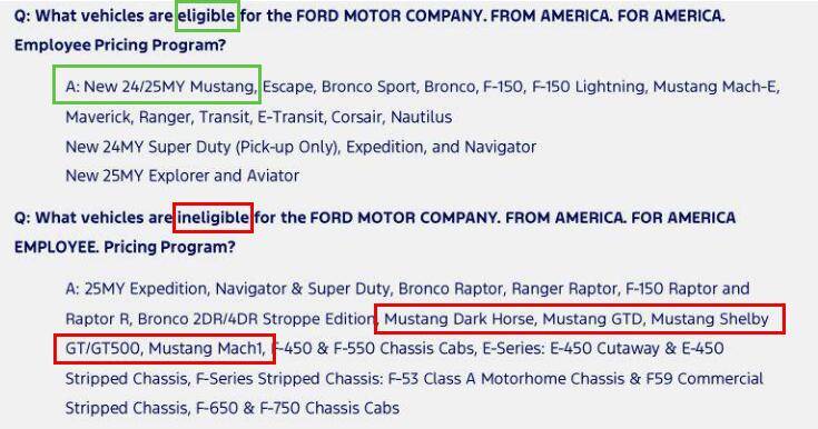 S650 Mustang Ford to offer employee pricing (below invoice) to all US customers April 3 through June 2 - "From America to America" 1743711747589-xa