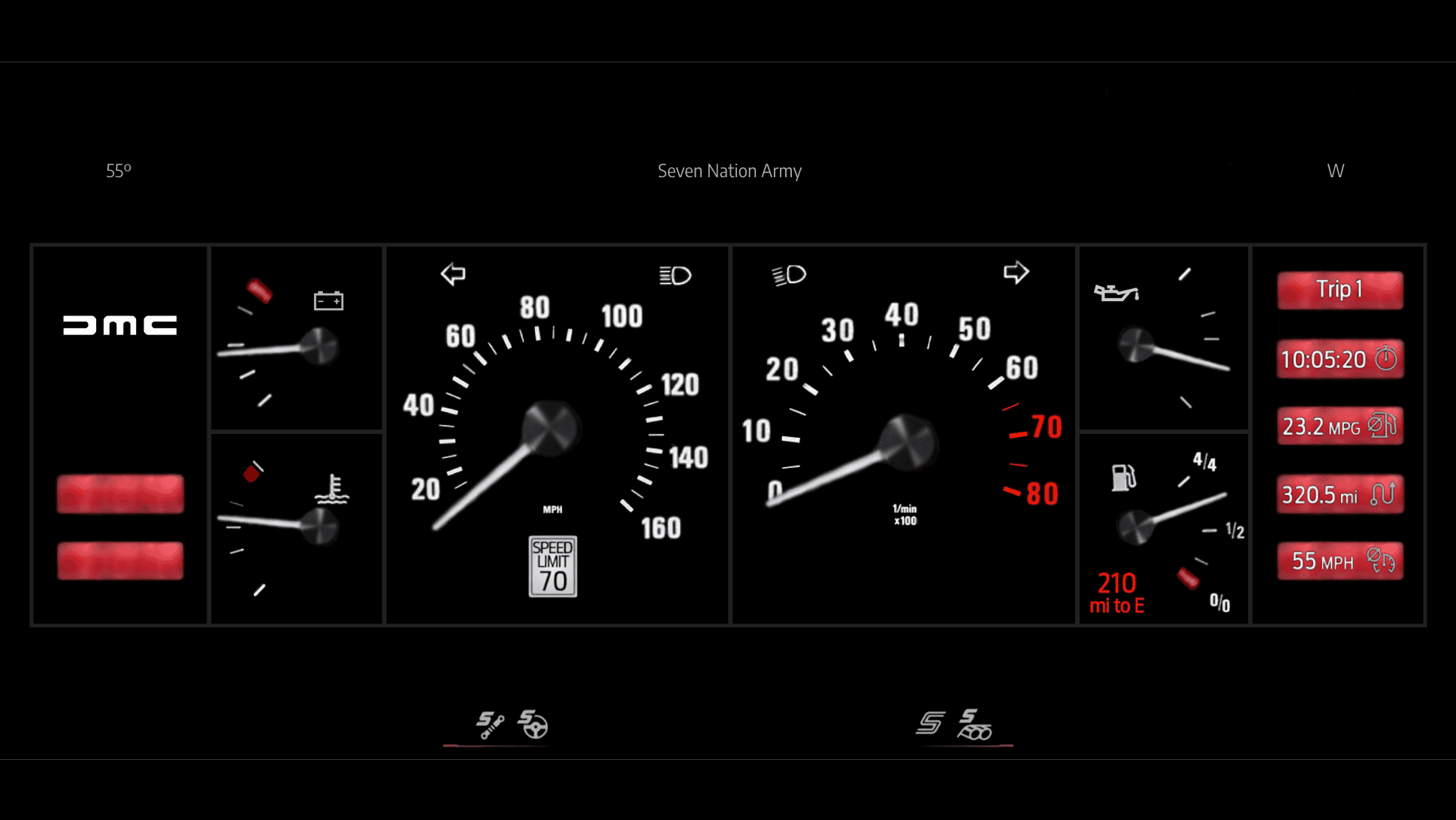 S650 Mustang What if there were more Classic Gauge Clusters? 1982 DMC DeLorea