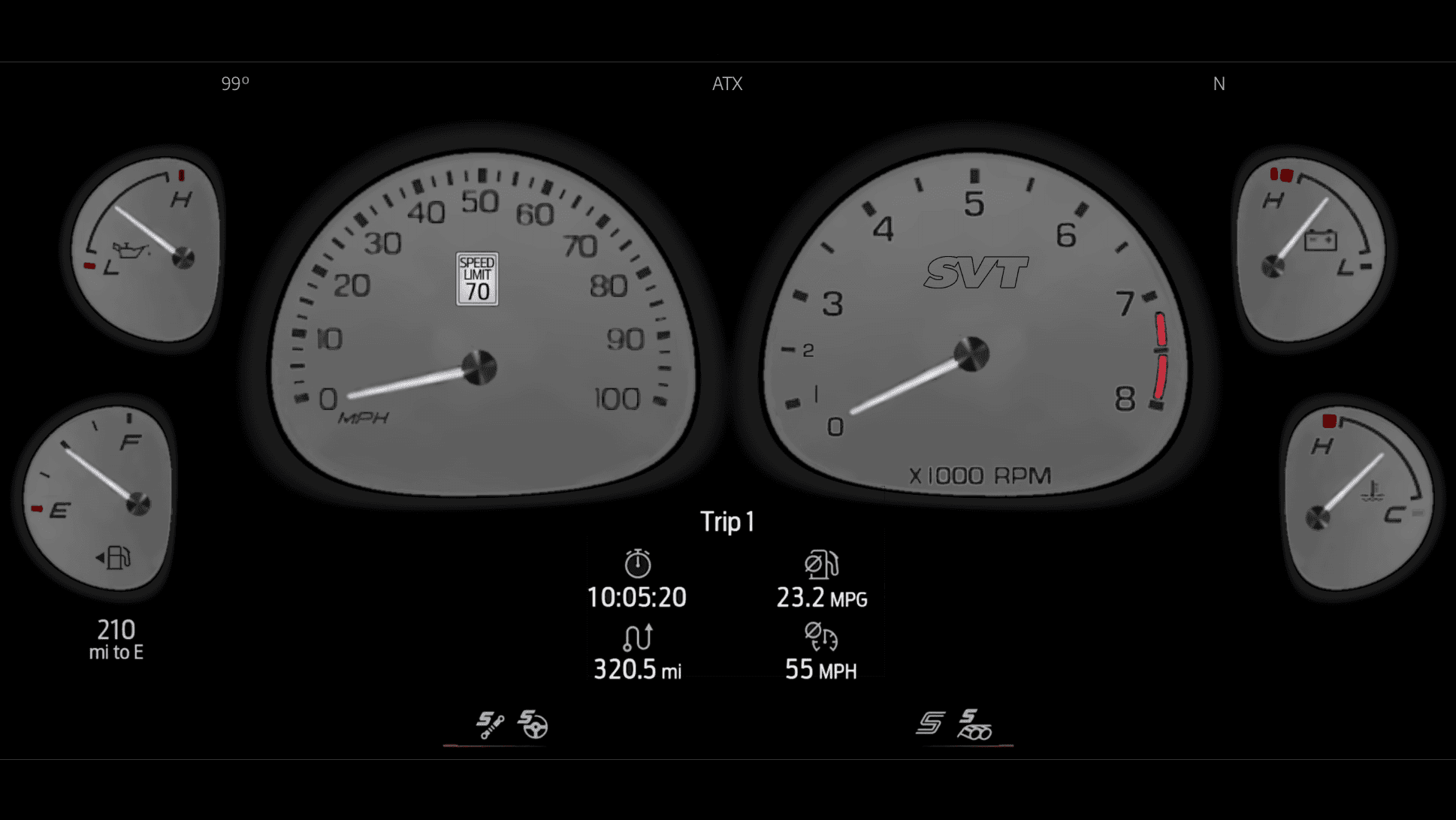 S650 Mustang What if there were more Classic Gauge Clusters? 1999 SVT Lightni