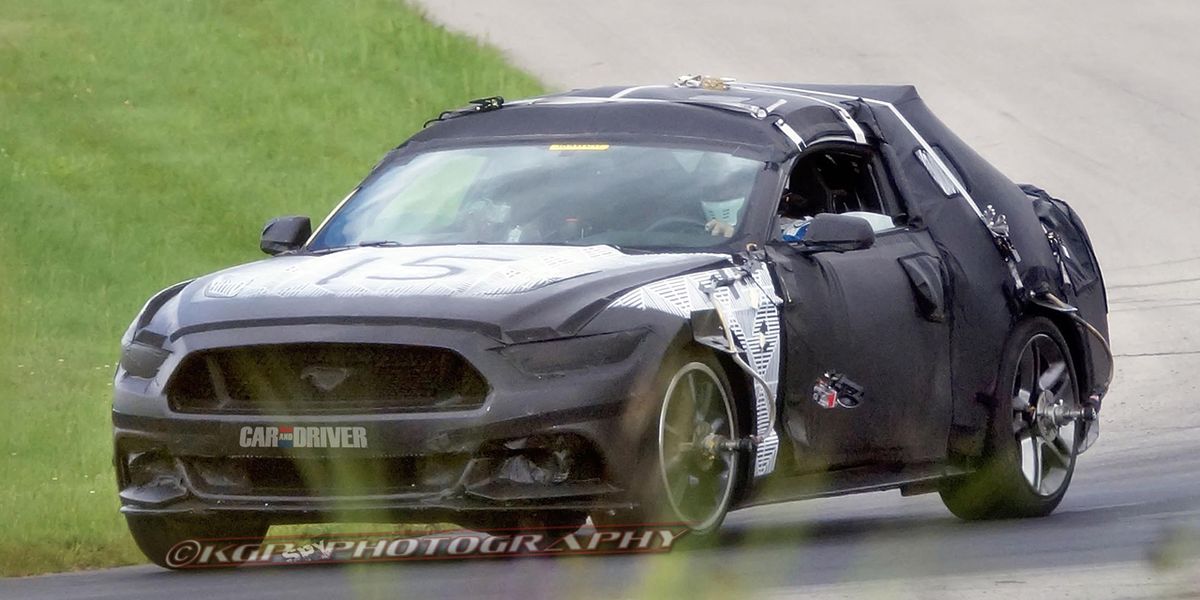 S650 Mustang First Look: S650 Mustang Prototype Spied With Production Body! 📸 2015 spyshot