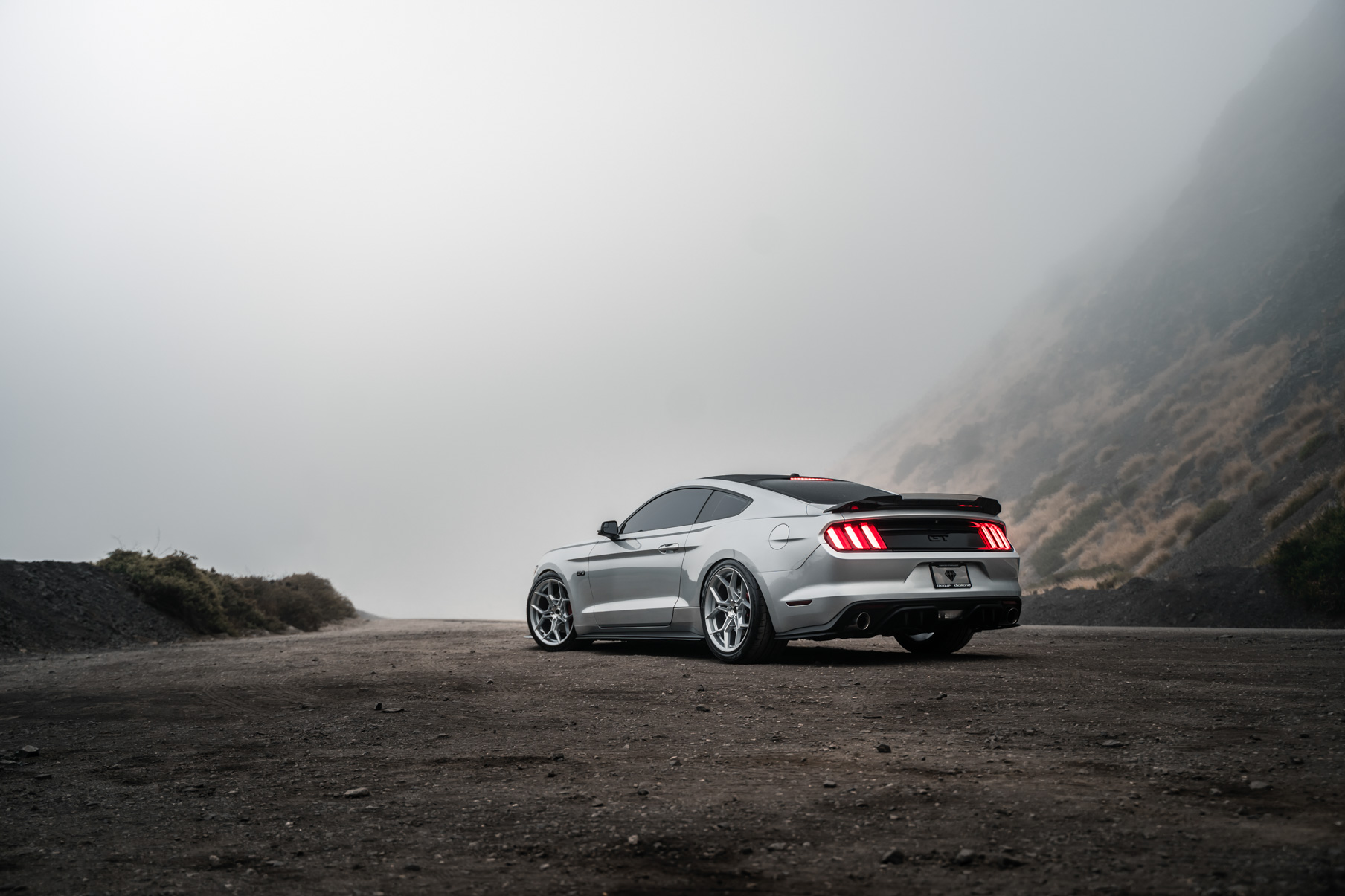 S650 Mustang Blaque Diamond BD-F18 BD-D25 BD-F29 Flow Forged Series - Vibe Motorsports 2016_Mustang_GT_Blaque_Diamond_wheels_BDF25_20_inch_Brushed_Silver-5
