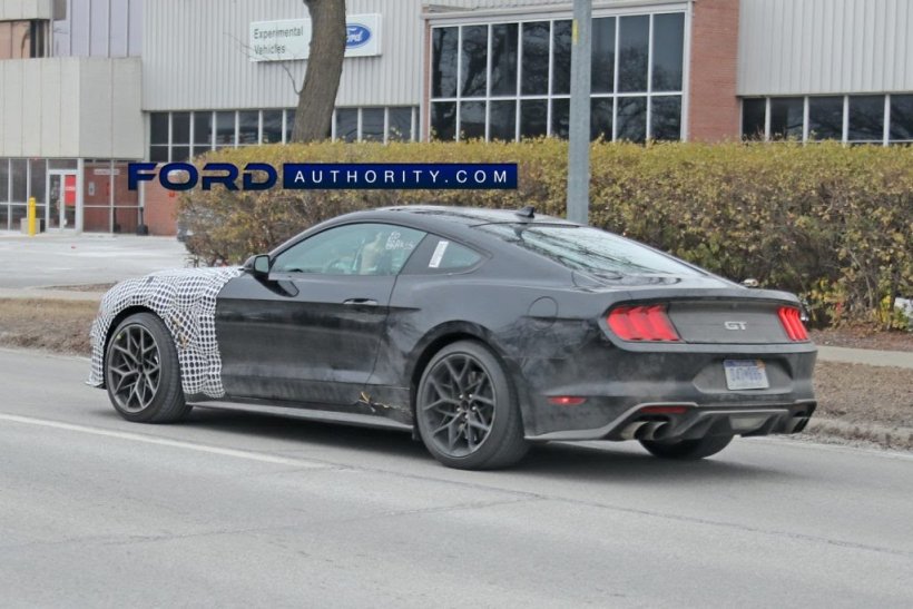 S650 Mustang First Look: S650 Mustang Prototype Spied With Production Body! 📸 2023-Ford-Mustang-S650-Mule-Prototype-February-2021-Exterior-010-rear-three-quarters-1024x683