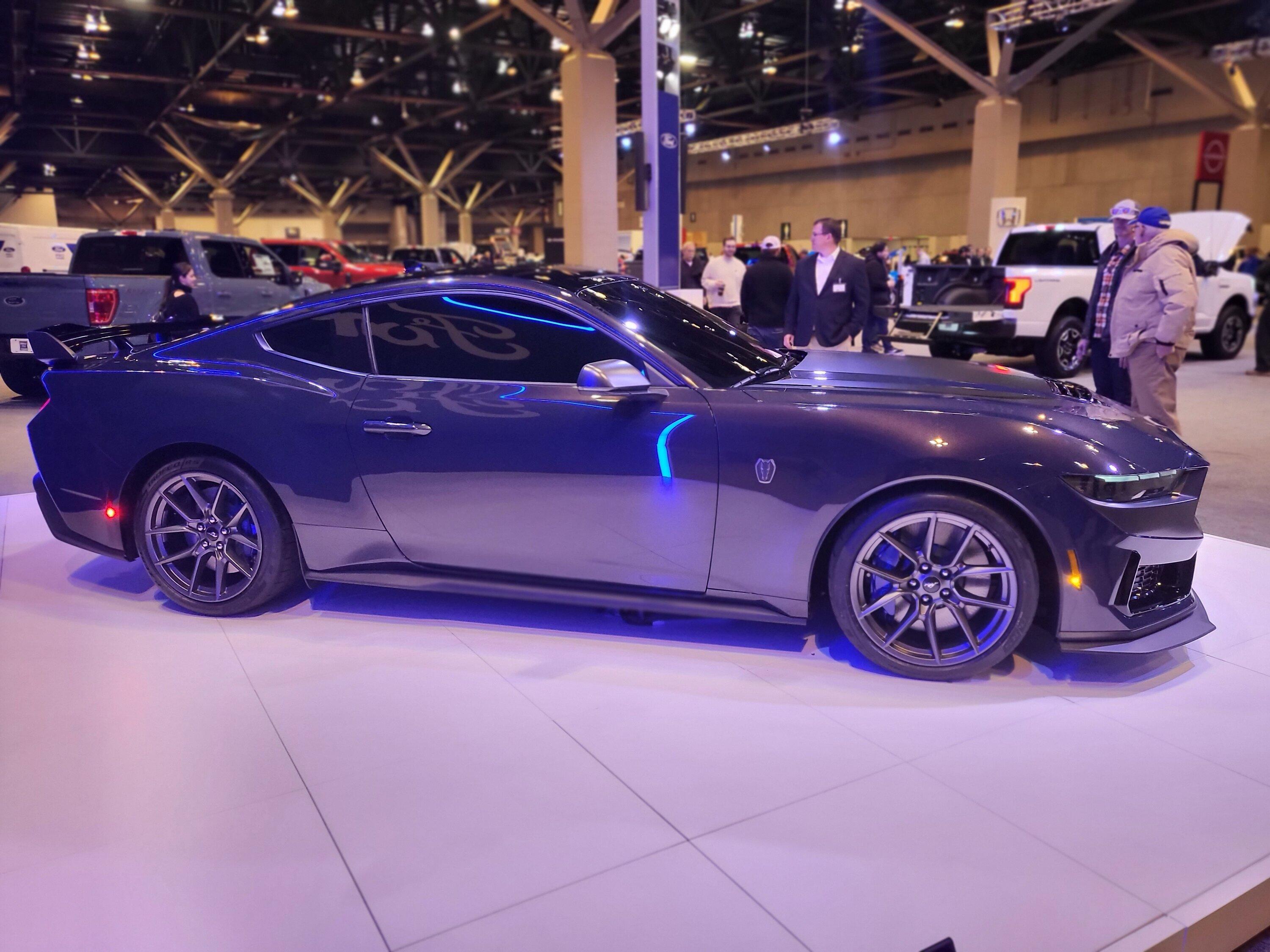 S650 Mustang Mustang S650 Dark Horse in Blue Ember @ the STL Autoshow 20230113_155747