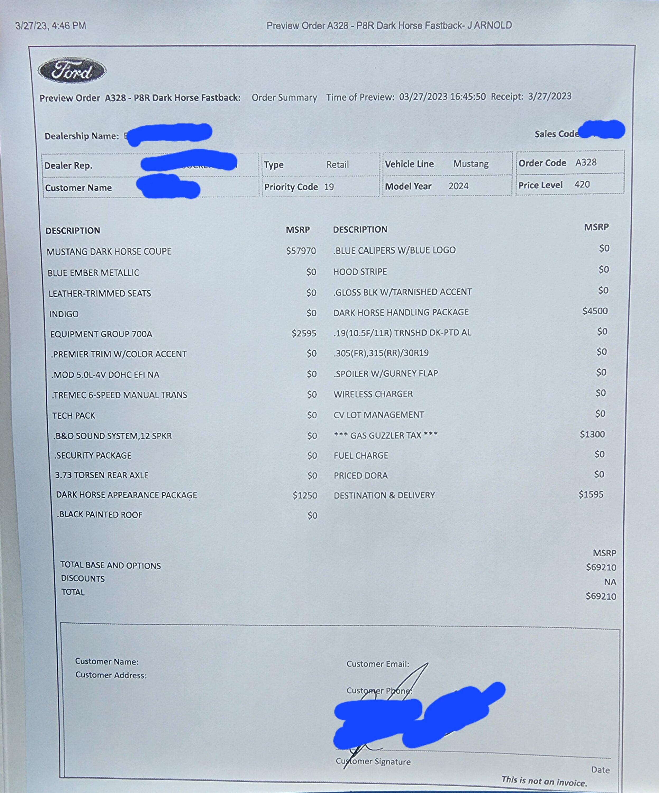 S650 Mustang 2024+ Mustang S650 Orders Tracking List & Stats [Enter Yours!] 20230327_165245