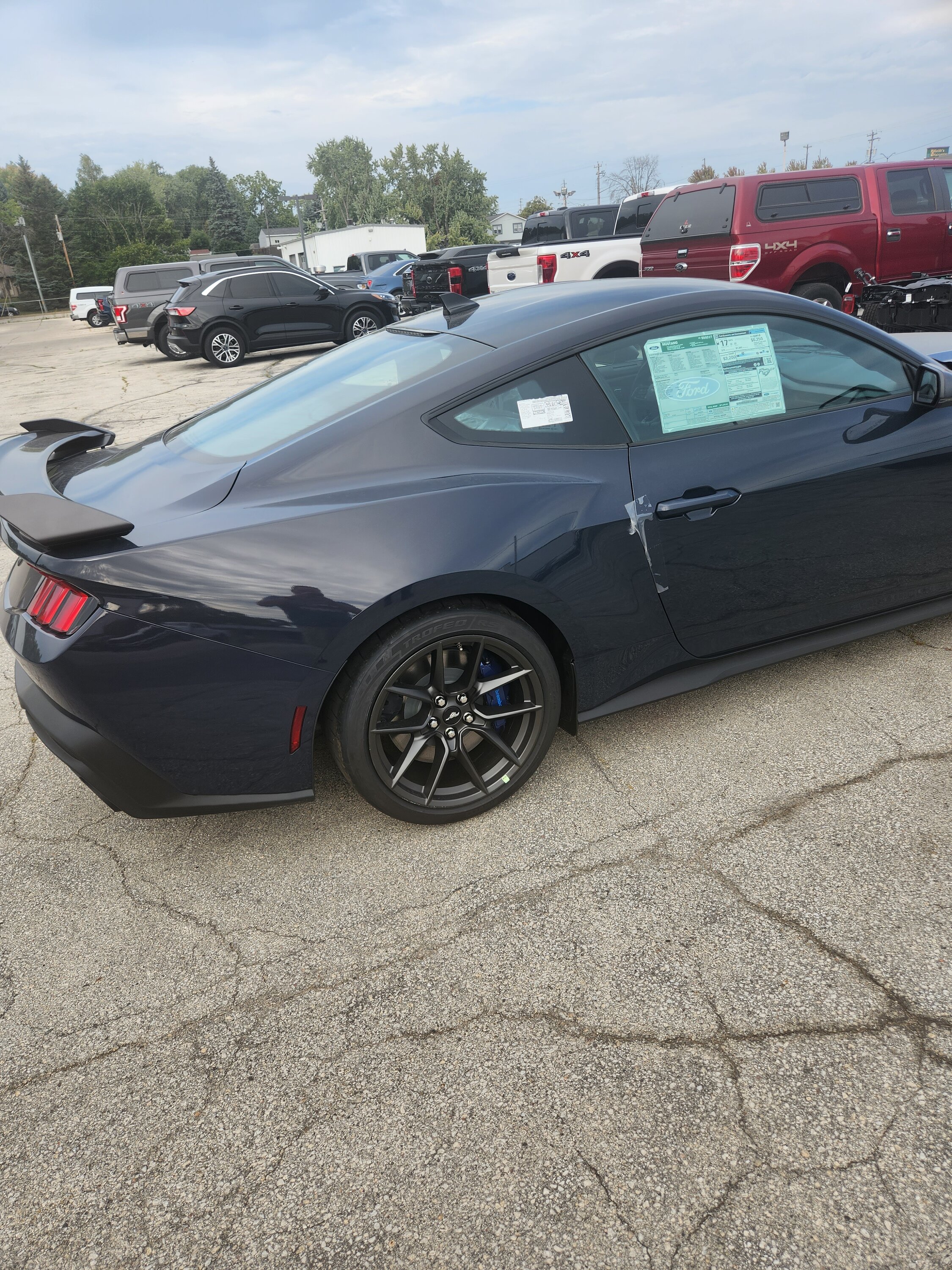 S650 Mustang Delivery Pics & Video: Pyroguy's Blue Ember Dark Horse, HP 20230905_165357