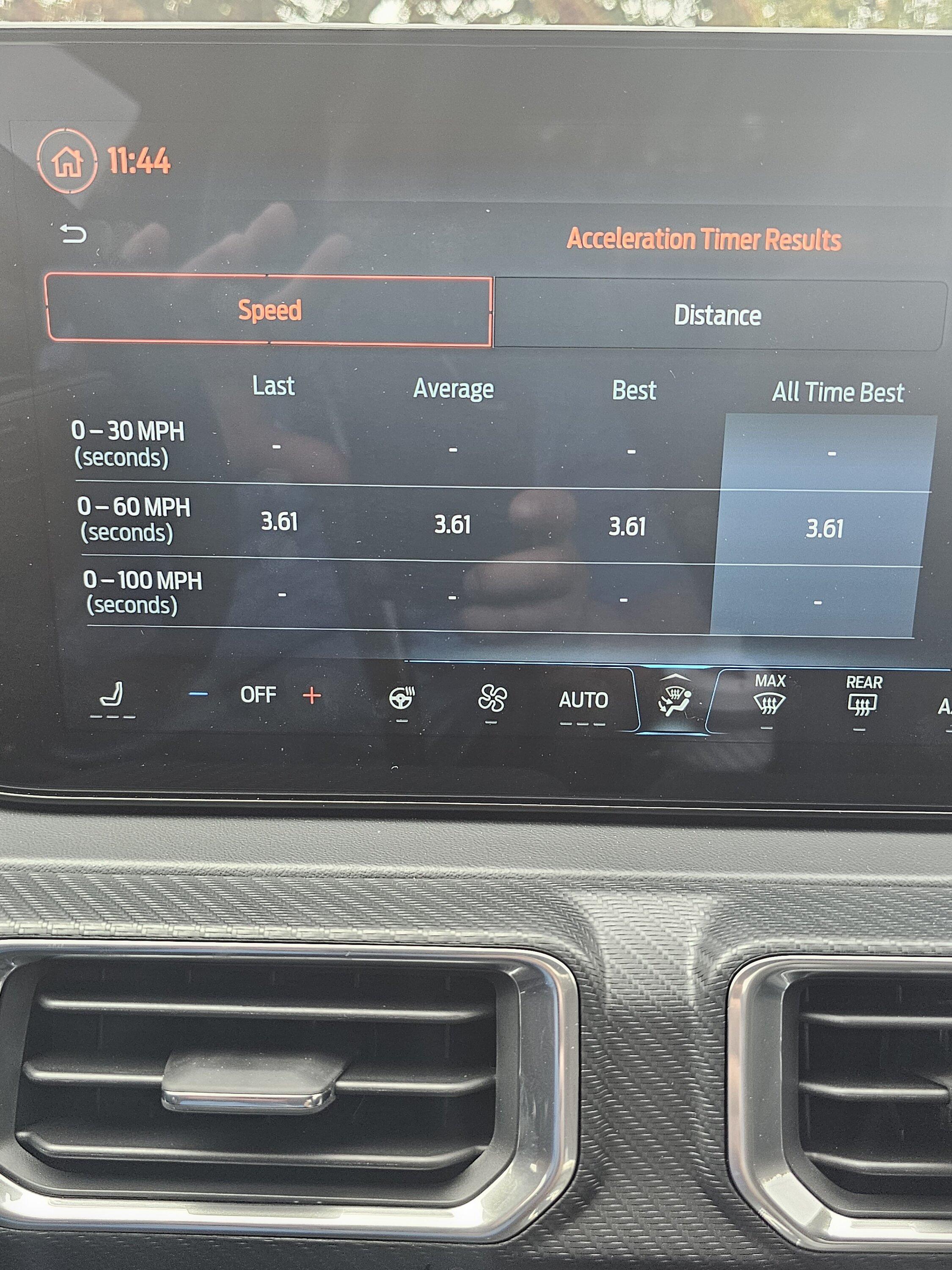 S650 Mustang This can't be right? First 0-60 pull 20231018_114440