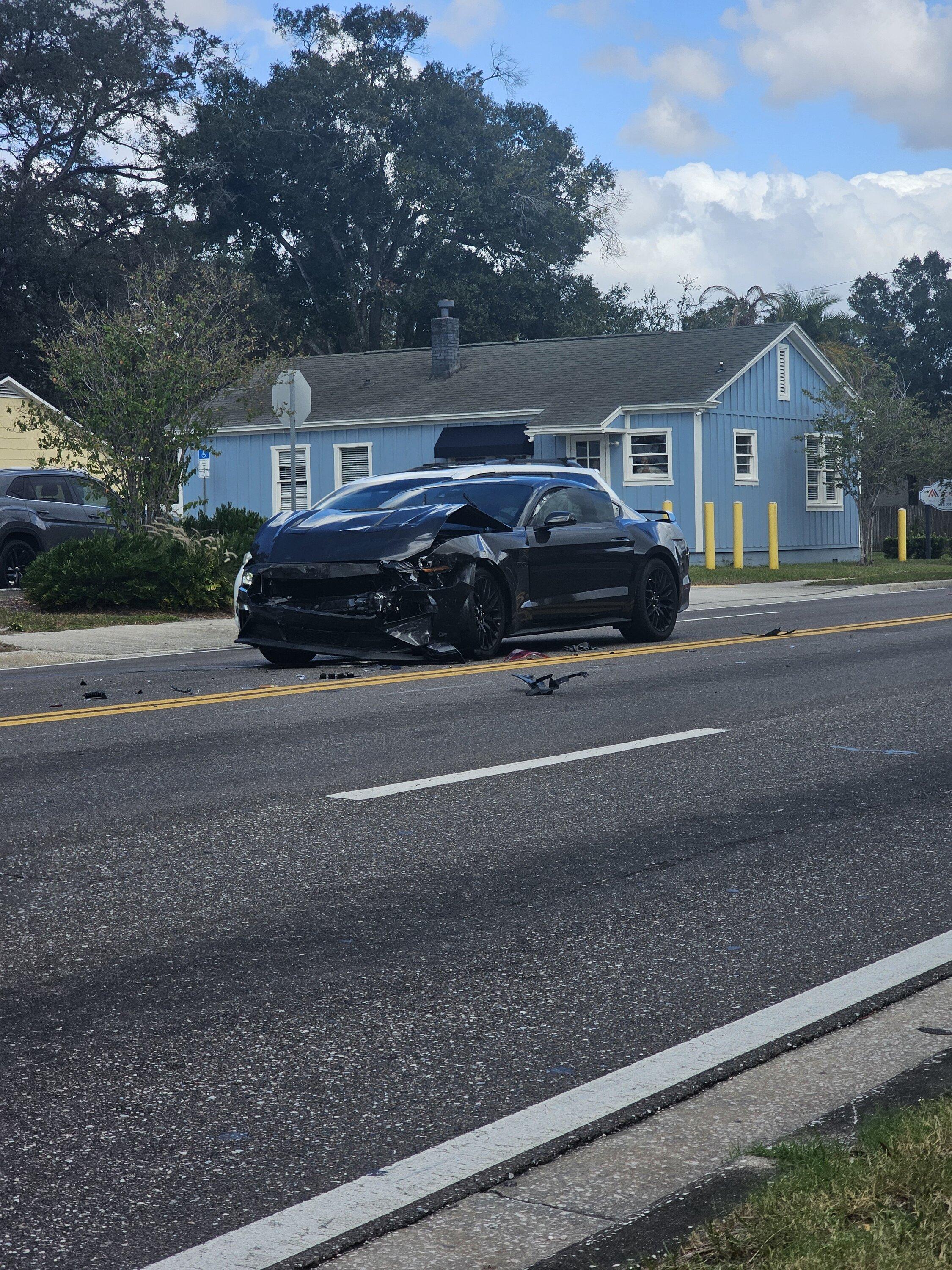 S650 Mustang Well this was a short run... GT Totaled 20231103_135059