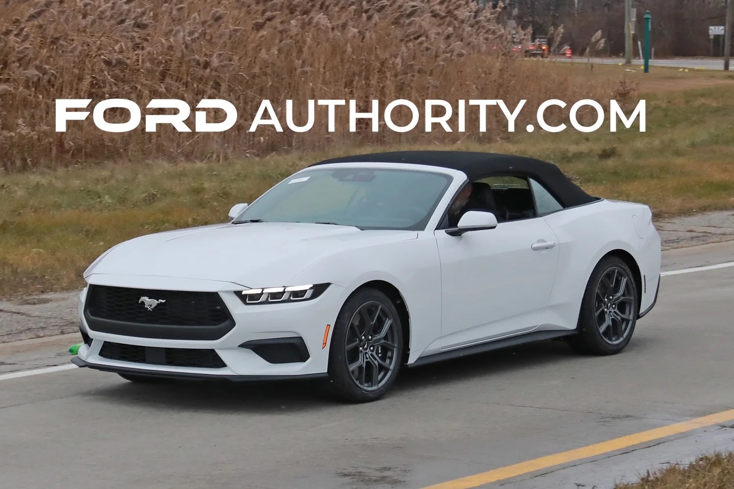 S650 Mustang Official OXFORD WHITE Mustang S650 Thread 2024-Ford-Mustang-EcoBoost-Convertible-Oxford-White-YZ-First-Real-World-Photos-Exterior-004