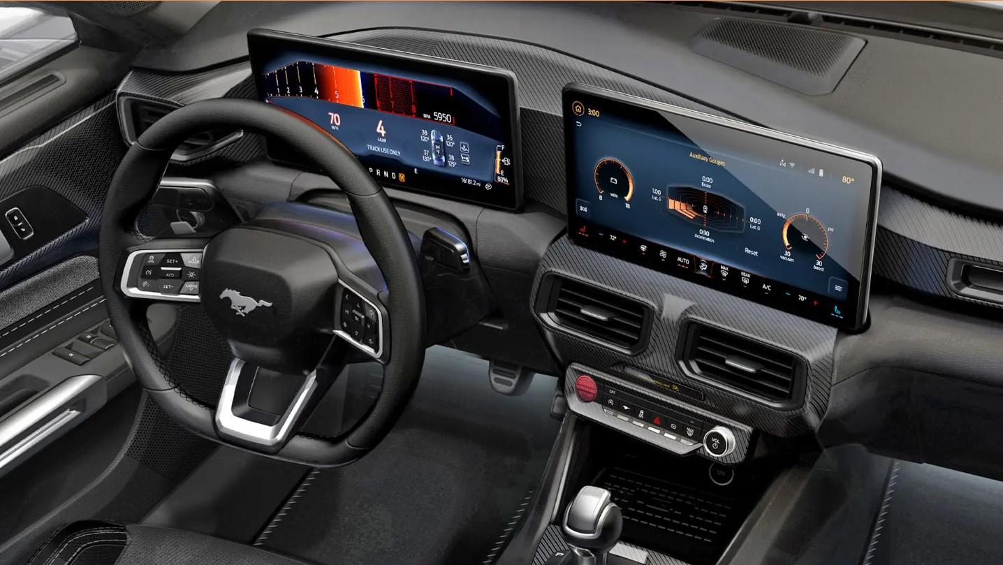 S650 Mustang 2.3L S650 base convertible 2024 mustang ecoboost dash