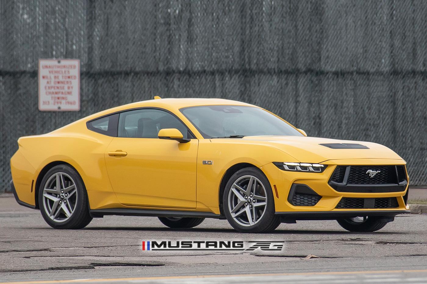 S650 Mustang Yellow Splash 2024 Mustang GT Caught Testing 2024-mustang-gt-yellow-splash-1