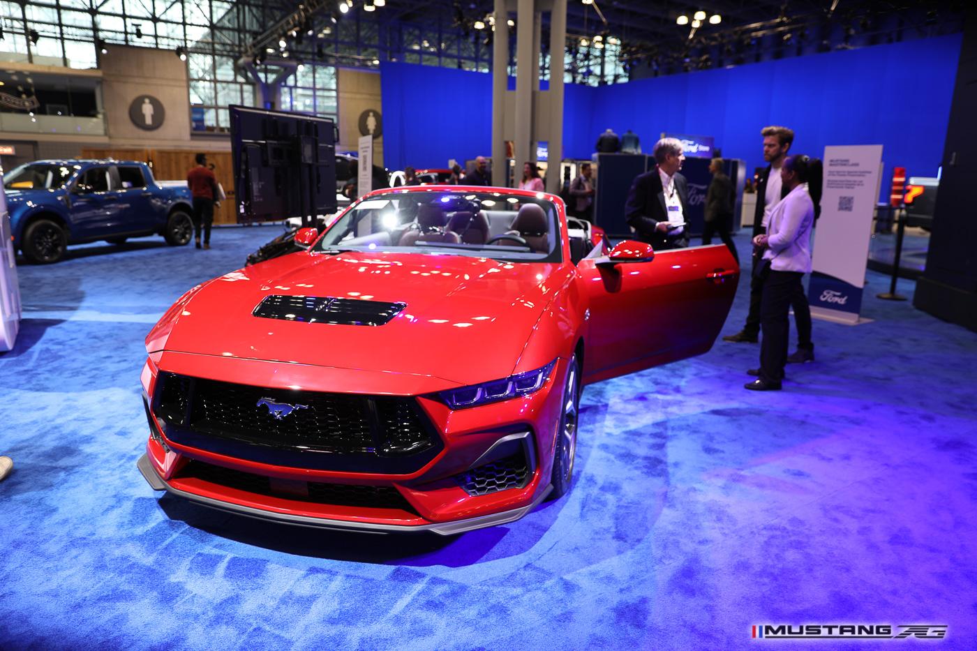 S650 Mustang NYIAS: Dark Horse Mustang (Blue Ember) & Engine Bay FIRST Look + 2024 Mustang GT Convertible 2024-mustang-nyias-2023-1