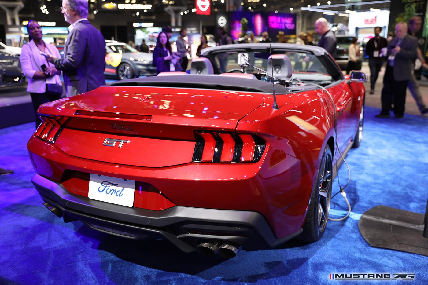 S650 Mustang NYIAS: Dark Horse Mustang (Blue Ember) & Engine Bay FIRST Look + 2024 Mustang GT Convertible 2024-mustang-nyias-2023-11
