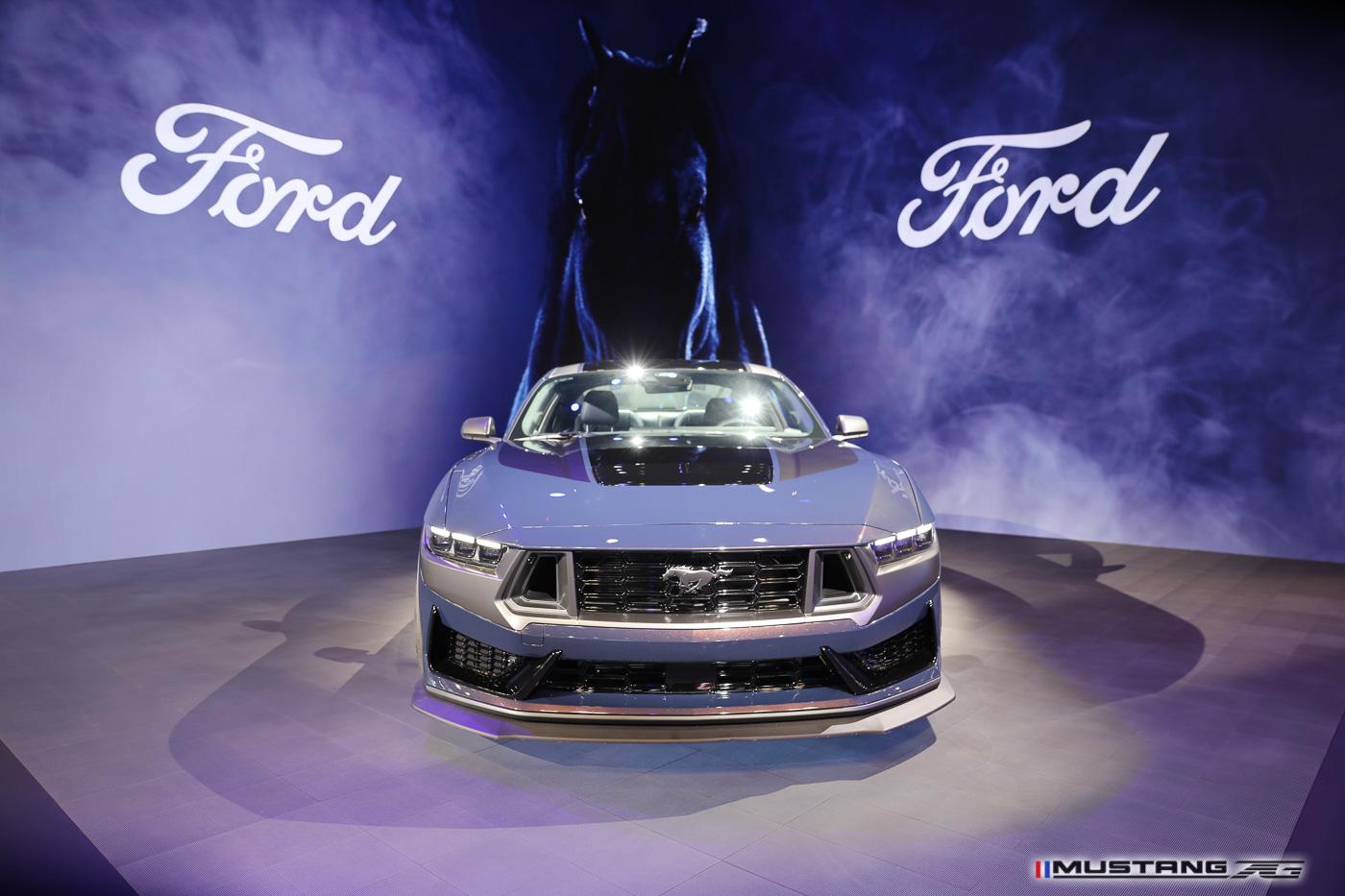 S650 Mustang NYIAS: Dark Horse Mustang (Blue Ember) & Engine Bay FIRST Look + 2024 Mustang GT Convertible 2024-mustang-nyias-2023-18