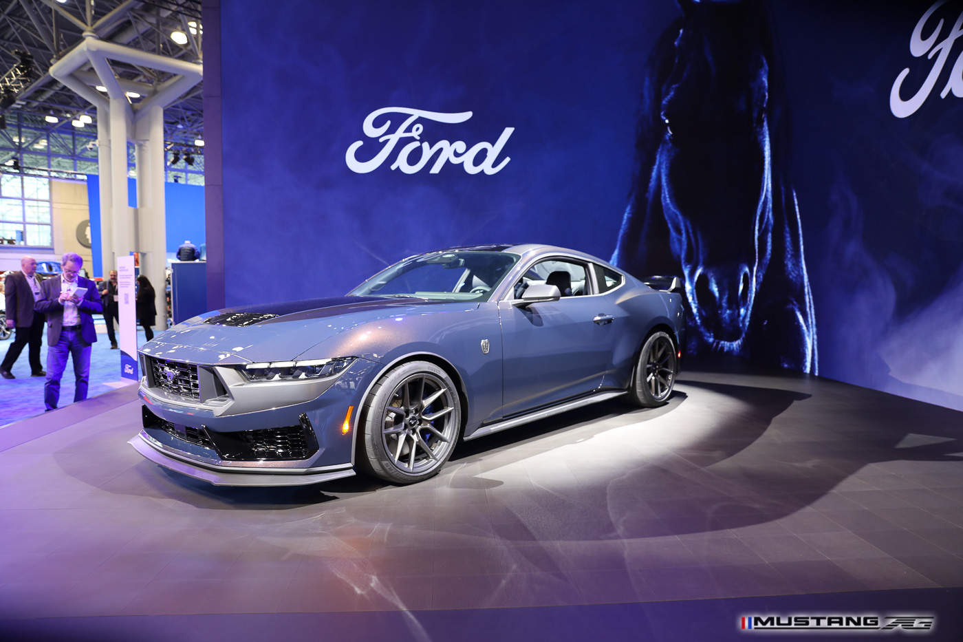 S650 Mustang NYIAS: Dark Horse Mustang (Blue Ember) & Engine Bay FIRST Look + 2024 Mustang GT Convertible 2024-mustang-nyias-2023-19