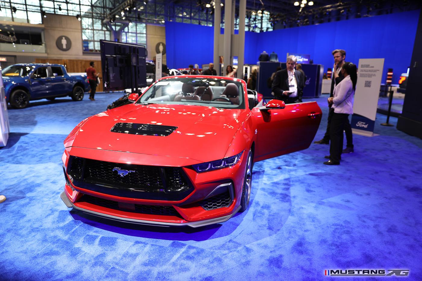 S650 Mustang NYIAS: Dark Horse Mustang (Blue Ember) & Engine Bay FIRST Look + 2024 Mustang GT Convertible 2024-mustang-nyias-2023-2