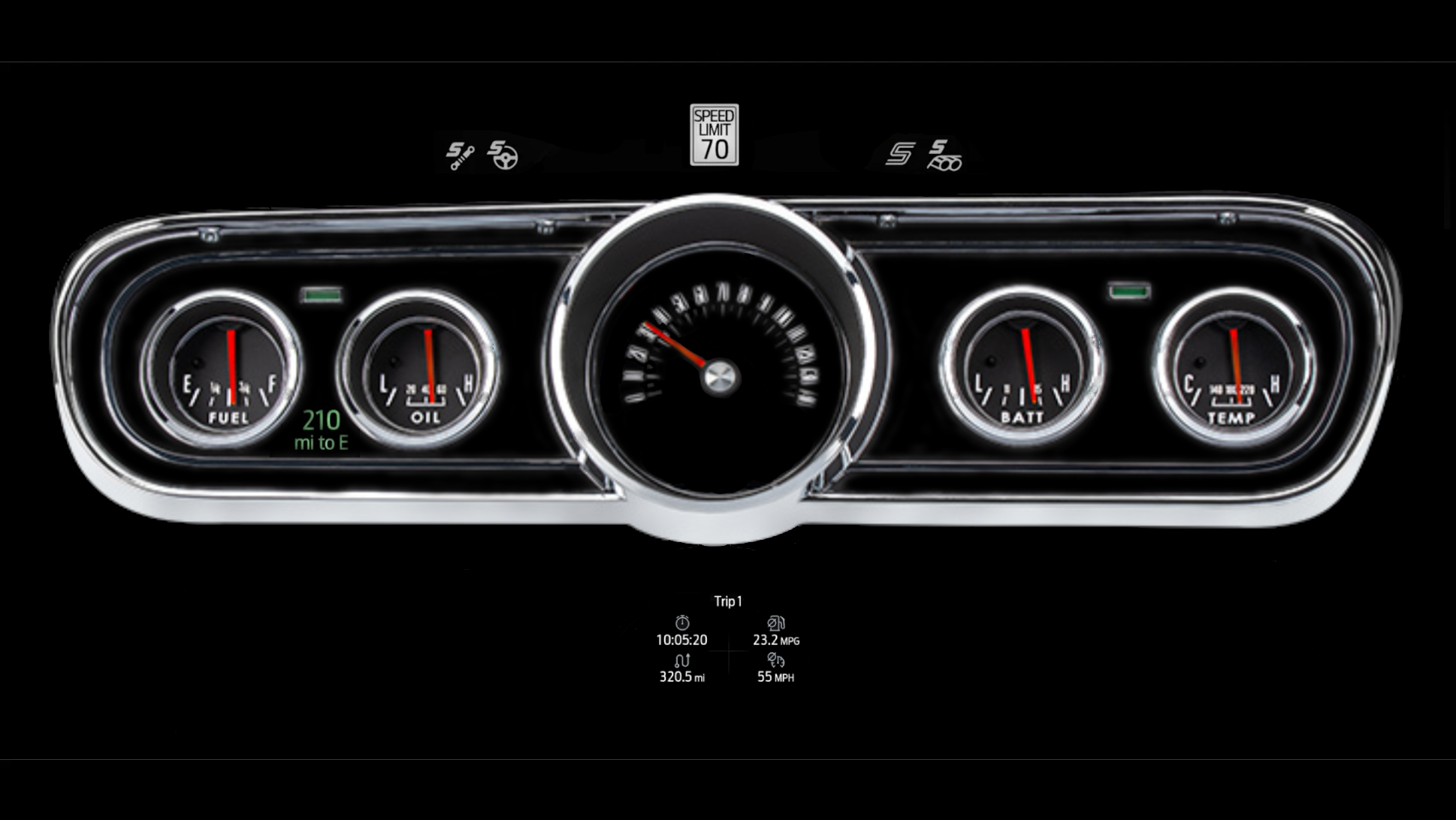 S650 Mustang What if there were more Classic Gauge Clusters? 2024 with 1966